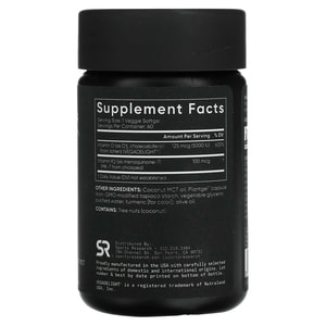 Вітамін D3 + К2 SPORTS RESEARCH (Спортс Ресеарч) Vitamin D3+K2 (Plant Based) 5000IU/100mcg капсули флакон 60 шт