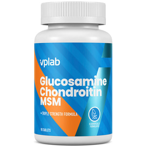 Глюкозамин хондроитин МСМ VPLAB (ВПЛаб) Glucosomine Chondroitin MSM таблетки флакон 90 шт