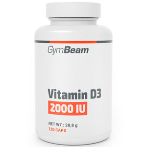 Вітамін D3 GYMBEAM (Джимбім) дієтична добавка капсули по 2000 МО банка 120 шт