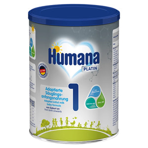 Смесь сухая молочная HUMANA (Хумана) 1 Platin с пребиотиками галактоолигосахаридами (ГОС) LC PUFA для детей от 0 до 6 месяцев 300 г