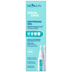Гель для зубів WHITE DENT (Вайт Дент) Whitening Gel відбілювальний в тубах по 12 мл 2 шт