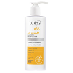 Шампунь для волосся HEALTH DERM LABORATORY (Хелс Дерм Лабораторі) Hair&Scalp (Хейр/Скальп) Anti-dandruff проти лупи 275 г