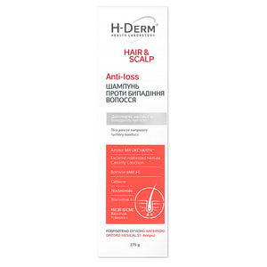 Шампунь для волосся HEALTH DERM LABORATORY (Хелс Дерм Лабораторі) Hair&Scalp (Хейр/Скальп) Anti-loss проти випадіння 275 г