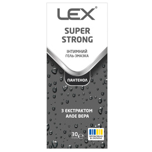 Гель-змазка лубрикант LEX (Лекс) Super Strong (Супер Стронг) з екстрактом алоє вера 30 мл