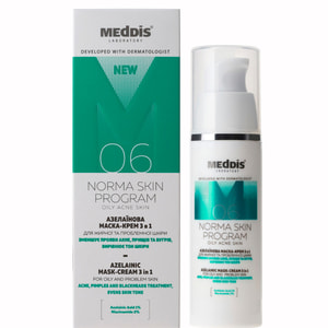 Маска-крем для лица MEDDIS (Меддис) Norma Skin Program азелаиновая 30 мл
