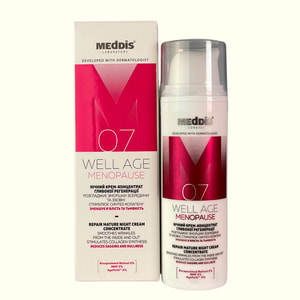 Крем-концентрат для лица MEDDIS (Меддис) Well Age Menopause ночной глубокой регенерации 50 мл