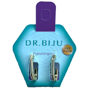 Серьги DR.BIJU (Доктор Бижю) Октагон 20 мм Золото 1 пара