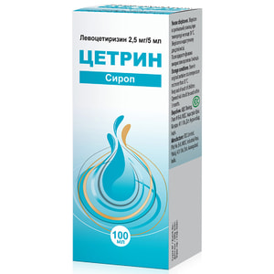 Цетрин сироп 2,5мг/5мл фл. 100мл