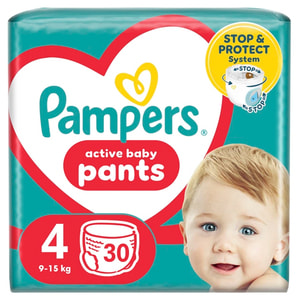 Підгузки-трусики для дітей PAMPERS Pants (Памперс Пантс) Maxi (Максі) 4 від 9 до 15 кг 30 шт
