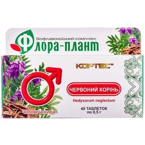 Таблетки для поліпшення статевої активності у чоловіків Флора Плант Червоний корінь 40 шт