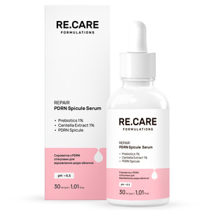 Сыворотка для лица RE.CARE (Рекейр) PDRN Spicule Serum с PDRN спикулами для восстановления кожи Repair PDRN 30 мл
