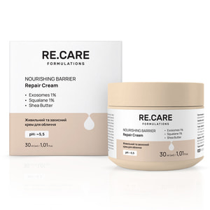 Крем для лица RE.CARE (Рекейр) Nourishing Barrier Repair Cream питательный и защитный 30 мл