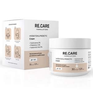 Крем для лица RE.CARE (Рекейр) Hydration & Prebiotic Cream с пребиотиками увлажняющий 30 мл