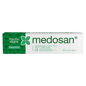 Зубная паста MEDOSAN (Медосан) SensiCare (Сенсикеа) укрепляющая для чувствительных зубов 40 мл