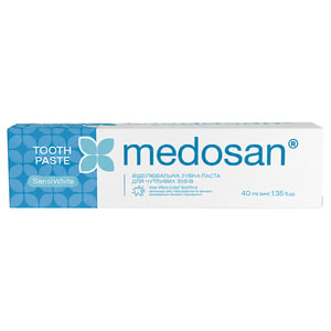 Зубная паста MEDOSAN (Медосан) SensiWhite (Сенсивайт) отбеливающая для чувствительных зубов 40 мл