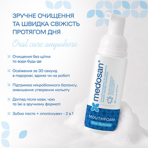 Піна для ротової порожнини MEDOSAN (Медосан) Oral Balance для очищення та щоденного захисту 80 мл