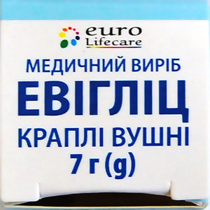 Евігліц краплі вушні медичний виріб розчин флакон 7 г
