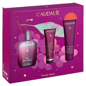 Набор CAUDALIE (Кадали) The des Vignes 50 mL Set Xmas 2026 крем для рук и ногтей 30 мл + гель-душ 50 мл + туалетная вода энергетическая 50 мл