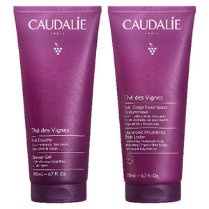 Набор CAUDALIE (Кадали) The des Vignes Body Set - Xmas 2026 Питательный лосьон для тела 200 мл + Гель-душ The des Vignes 200 мл