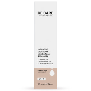 Крем для кожи вокруг глаз RE.CARE (Рекейр) Hydrating Eye with Caffeine & Ceramide 15 мл