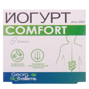 Капсули для регулювання мікрофлори кишечника Йогурт Комфорт 30 шт