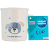Кружка пластиковая детская CANPOL (Канпол) артикул 4/413_blu2 Cute Animals Мишка голубая 170 мл