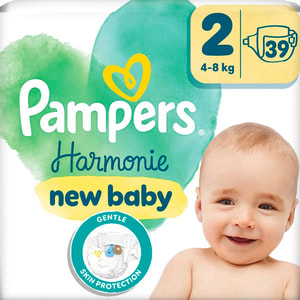 Подгузники для детей PAMPERS Harmonie Mini (мини) 2 от 4 до 8 кг 39 шт