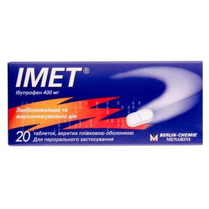 Імет табл. в/о 400мг №20