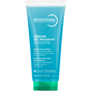 Гель для обличчя BIODERMA (Біодерма) Себіом очищуючий для жирної та комбінованої шкіри туба 200 мл NEW
