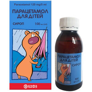 Парацетамол д/детей сироп 120мг/5мл фл. 100мл