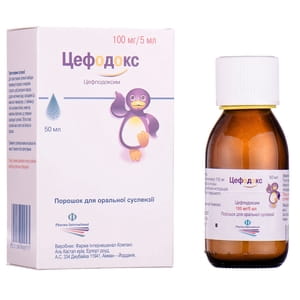 Цефодокс пор. д/орал. сусп. 100мг/5мл фл. 50мл