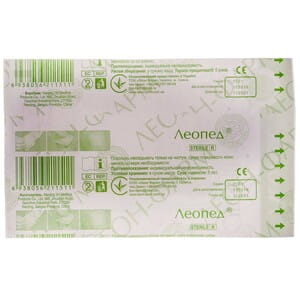 Пластырь хирургический Леопед стерильный на нетканой основе размер 5 см х 7,5 см 1 шт