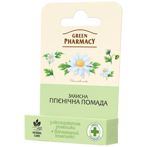 Помада гигиеническая защитная Зелёная аптека с экстрактом ромашки 3,6 г