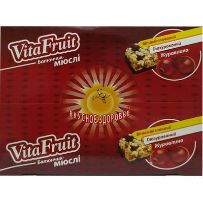 Батончик мюслі Vita Fruit (Вита Фрут) Журавлина 25 г