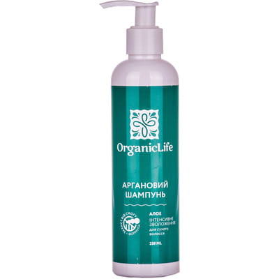 Шампунь для волос Аргановый Organic Life (Органик Лайф) Алоэ для сухих волос 250 мл
