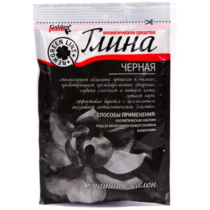 Глина косметическая черная Голден-фарм 60 г