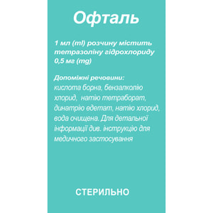 Офталь кап. глаз., р-р 0,5мг/мл фл. 5мл
