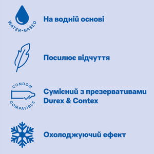 Інтимний гель-змазка DUREX (Дюрекс) Play Tingling з ефектом легкого поколювання, прохолоди та зігрівання (лубрикант) 50 мл