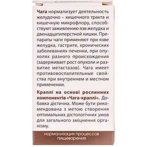 Капли для общего укрепления организма Чага Ботаника флакон 50 мл