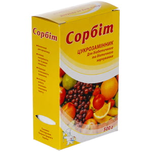 Сахарозаменитель Сорбит пищевой 500 г Барвиста