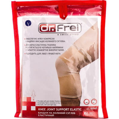 Бандаж на коленный сустав эластичный DR.FREI (Доктор Фрай) артикул 6040 размер  L