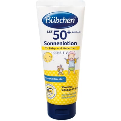 Молочко солнцезащитное детское BUBCHEN Sensitive (Бюбхен Сенситив) для тела с коэффициентом защиты SPF50+ 100 мл
