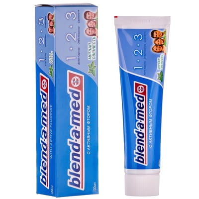 Зубная паста BLEND-A-MED (Блендамед) 1-2-3 Мягкая свежесть 100 мл