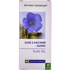 Масло из семян льна флакон 200 мл