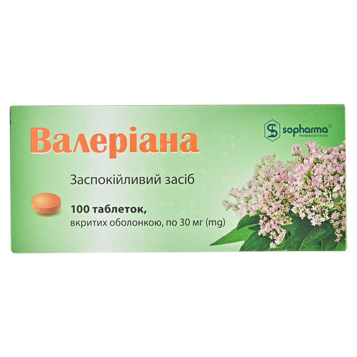 Валеріанатаблеткивкритіоболонкоюпо30мг5блістерівпо20шт(3800728830081)Софарма(Болгарія)-інструкція,купитизанизькоюціноювУкраїні|Аналоги,відгуки-МІСАптека9-1-1