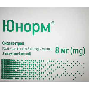 Юнорм р-н д/ін. 2мг/мл амл. 4мл №5