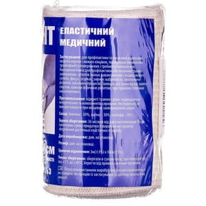 Бинт эластичный медицинский Медтекстиль средней растяжимости Эконом размер 3мх10см