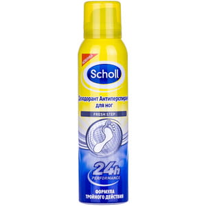Дезодорант-антиперспирант для ног SCHOLL (Шолл) Fresh Step (фреш степ) 150 мл
