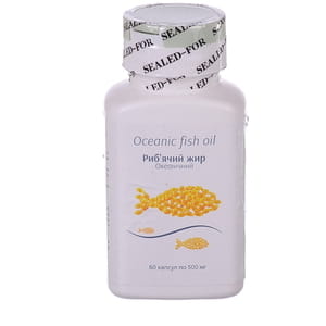 Капсулы для нормализации обмена веществ Рыбий жир океанический капсулы 500 мг 60 шт