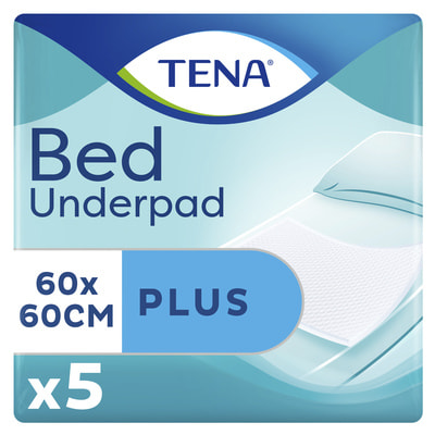 Пеленки гигиенические впитывающие TENA BED Plus (Тена Бед Плюс) размер 60 см х 60 см 5 шт